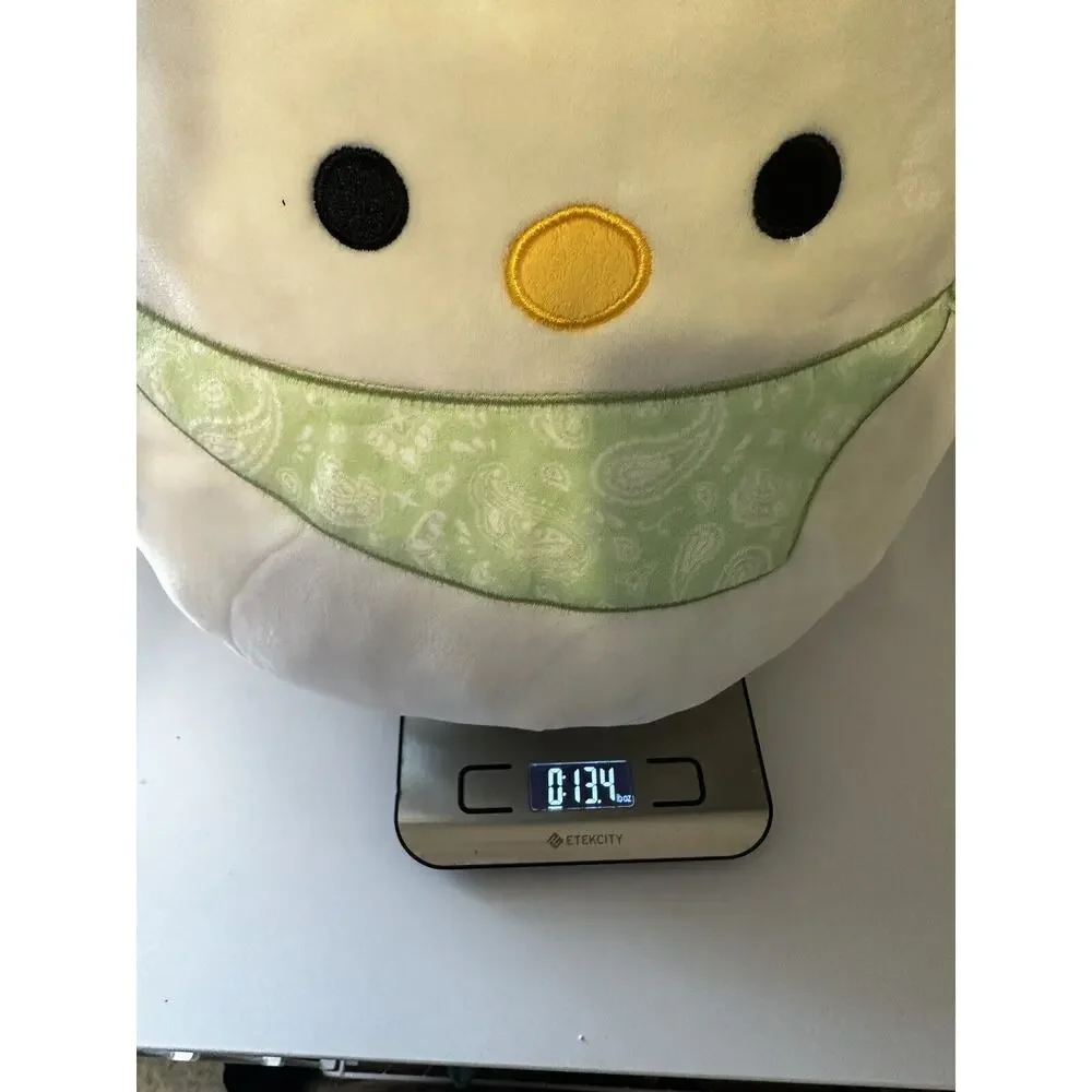 Squishmallows Kellytoy Plush Farm Animal Todd the Chicken with Bandana 12